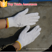 SRSAFETY billige Handschuhe / 7g Strickhandschuhe / natürliche weiße Polycotton Handschuhe